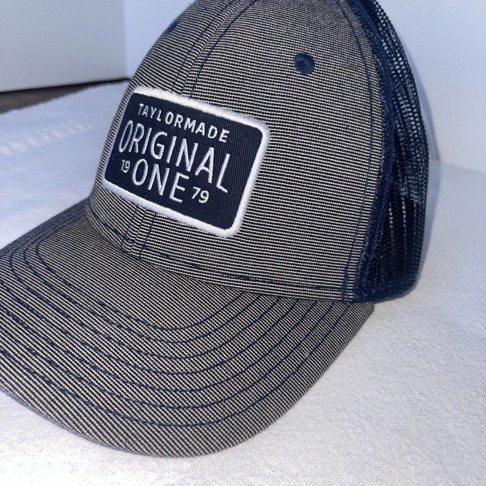 TAYLOR MADE GOLF ADULT UNISEX SNAPBACK ADJUSTABLE HAT: GREY (ORIGINAL ONE 1979) - Picture 3 of 11